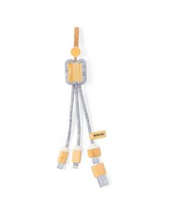 Kabel do ładowania z bambusa i filcu RPET vg GVG/V1346