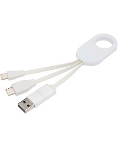 Troop kabel do ładowania 4 w 1 z tworzyw sztucznych pochodzących z recyklingu pf GPF/124435