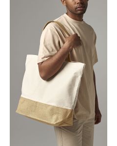 Płócienna torba tote XL z dnem z juty westford mill GWM/W452