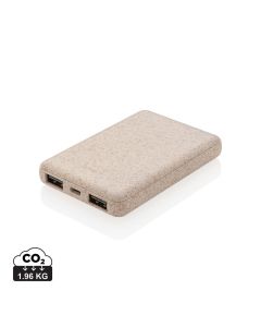 Power bank 5000 mAh ze słomy pszenicznej xd GXD/P322-139