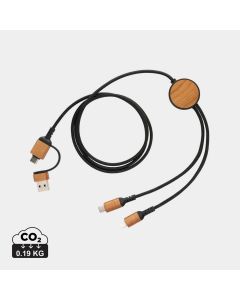 Kabel do ładowania 6 w 1 Ohio, plastik z recyklingu xd GXD/P302-861