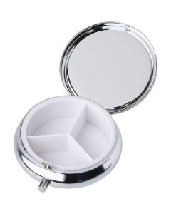 Metalowy Pojemnik Na Tabletki Z 3 Przegrodami, Lusterko vg GVG/V1536