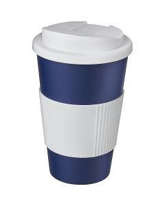 Americano 350 ml tumbler with grip & spill-proof lid pf GPF/210696