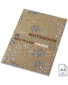 Notatnik A5 Novella Austen z miękką okładką z materiału z recyklingu, papier pakowy — 50 kartek  pf GPF/210265