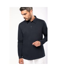 Męska Koszulka Polo z Długimi Rękawami Jersey kariban TKA/K264
