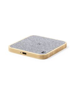 Bambusowa ładowarka bezprzewodowa 10W, elementy z RPET vg GVG/V1121