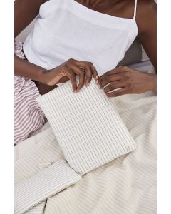 Striped Organic Cotton Accessory Pouch westford mill GWM/W253
