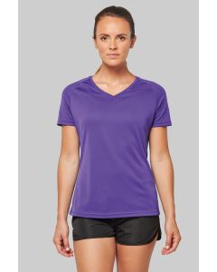 Damska Koszulka Sportowa z Krótkim Rękawem V-Neck kariban TKA/PA477