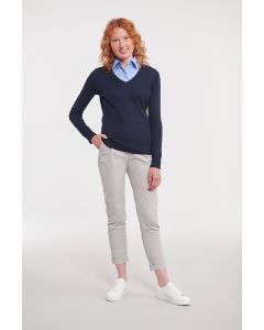 Damski Sweter V-Neck russell TRU/710F