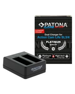 PATONA Platinum Ładowarka Dual Charger do PATONA Action Cam pt GPT/4230