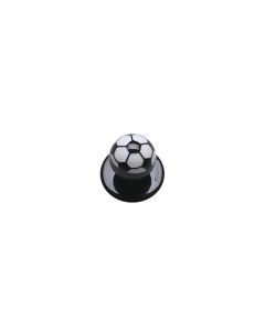 Guzik Football w Kolorze Czarnym karlowsky TRL/KK19