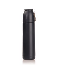 Termos próżniowy 450 ml Air Gifts z karabińczykiem, nakrętka w kształcie kubka vg GVG/V0851