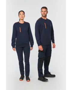 Unisex Daytoday Kontrastowa Bluza z Kieszeniami kariban TKA/WK403